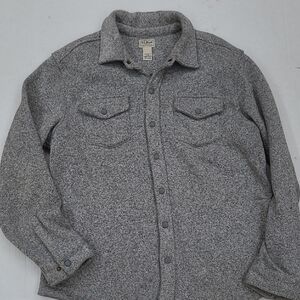 L.L. Bean Men's Heather Gray Shirt Jacket